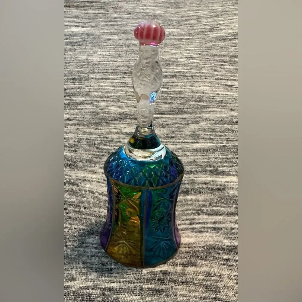 Vintage Hand Painted MURANO‎ Glass Venezia Bell 4.8